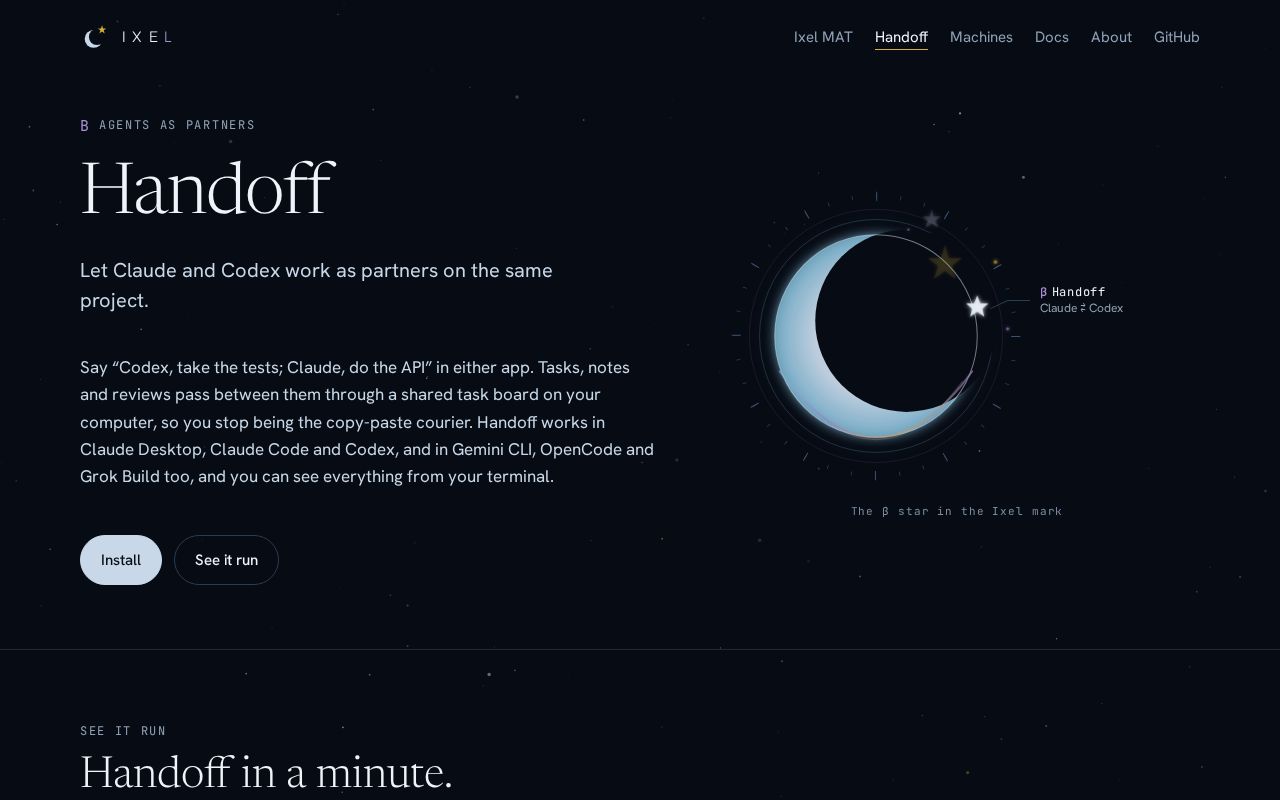 Preview of Handoff By IxelAI