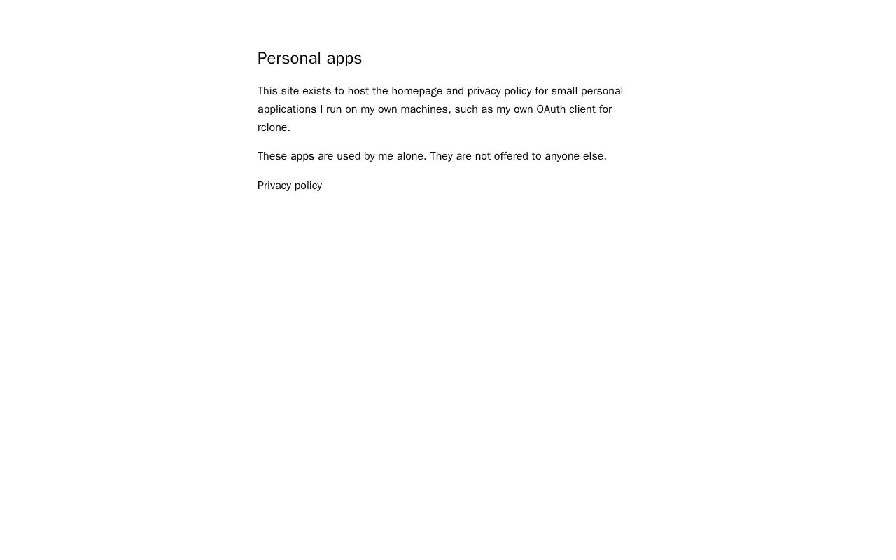 Preview of Apps