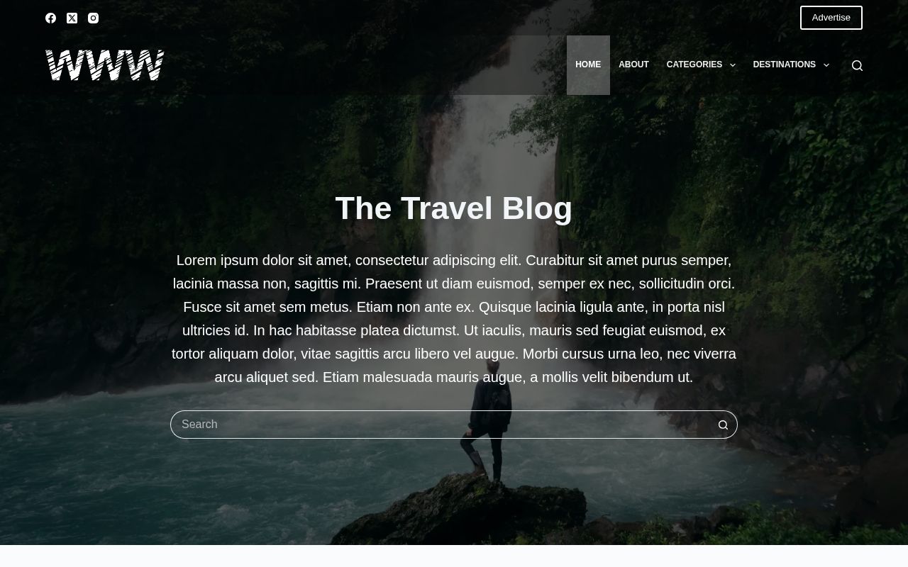 Preview of Blog Website