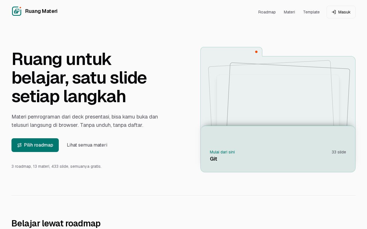 Preview of Ruang Materi