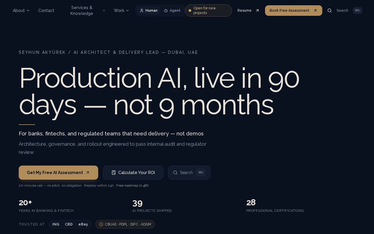 Preview of Seyhun Akyürek/AI architect & Delivery Lead