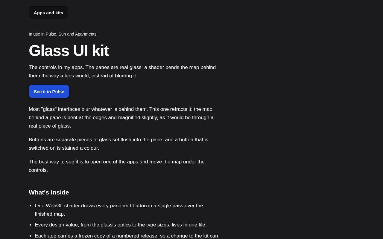 Preview of Glass Ui Kit