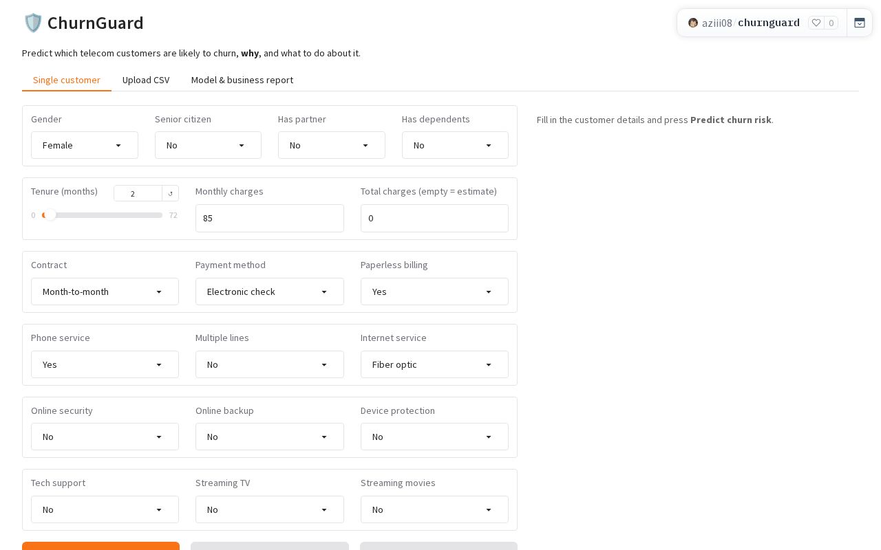 Preview of ChurnGuard