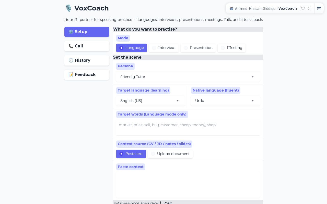 Preview of VoxCoach