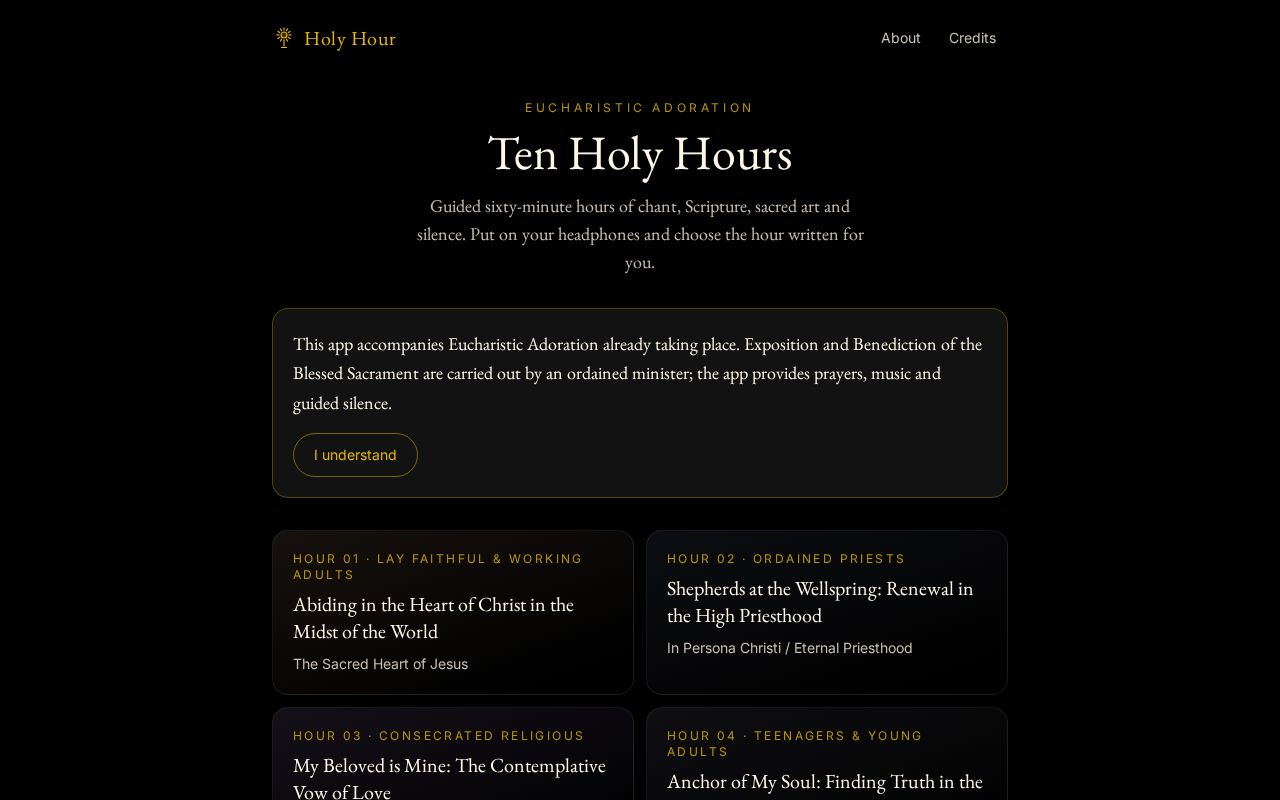 Preview of Holy Hour Adoration