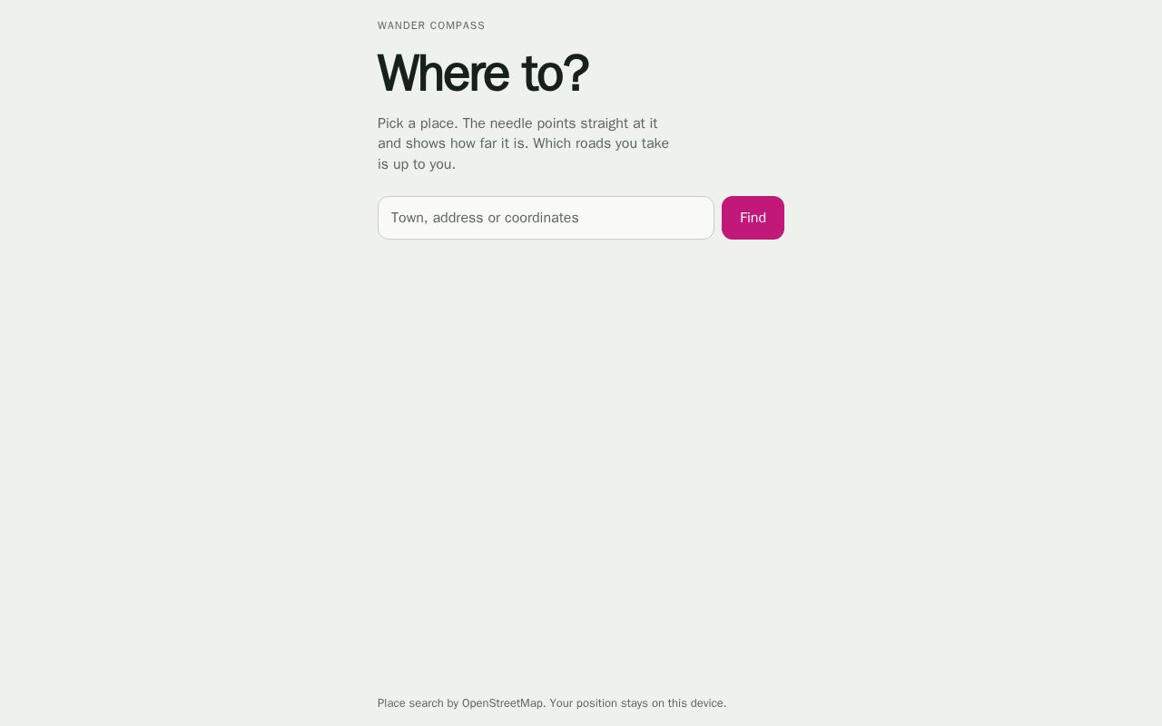 Preview of Wander Compass
