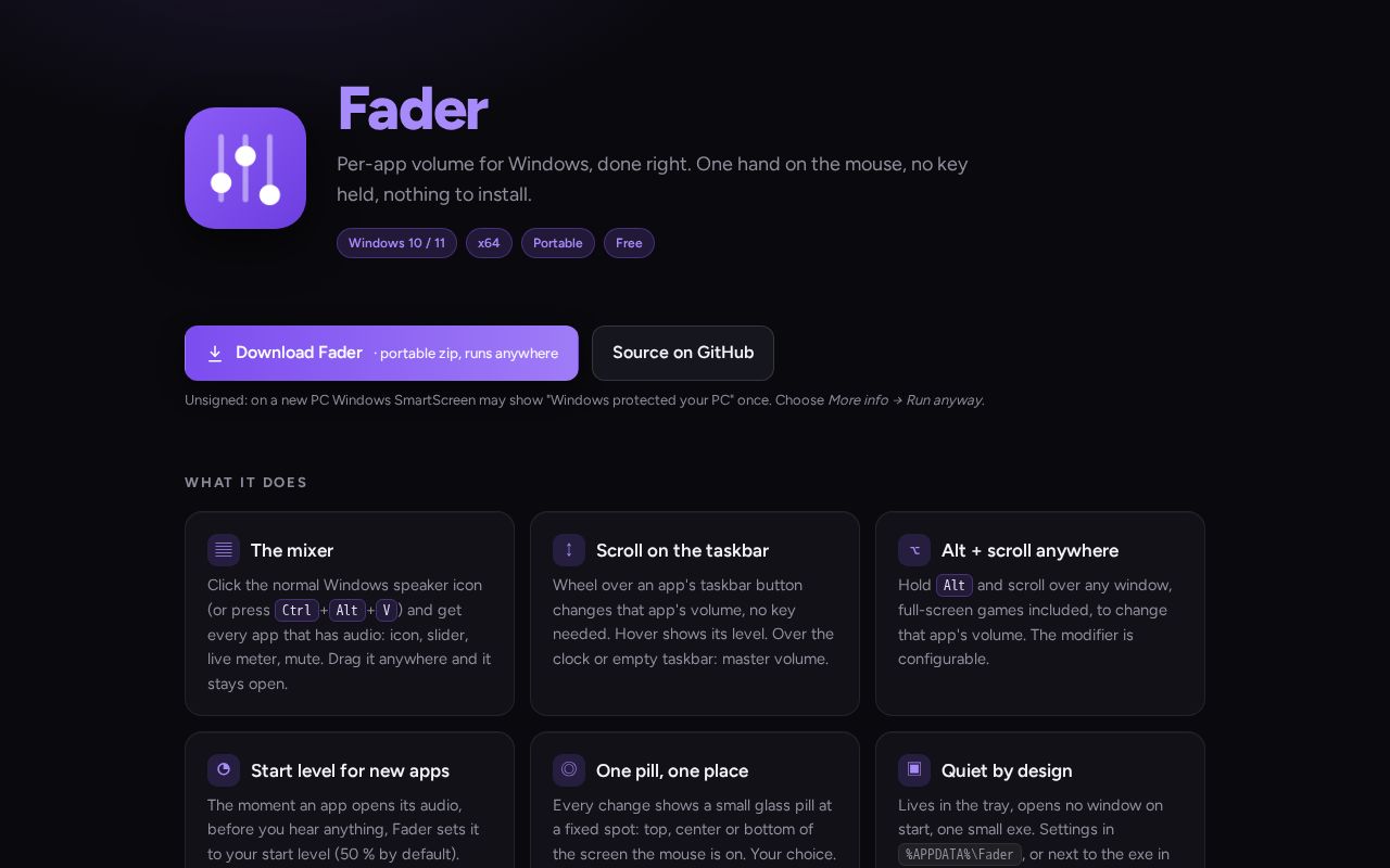 Preview of Fader