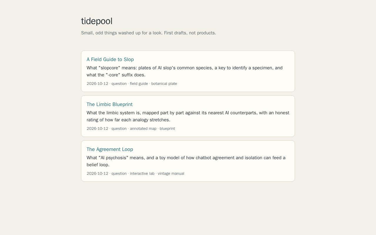 Preview of Tidepool