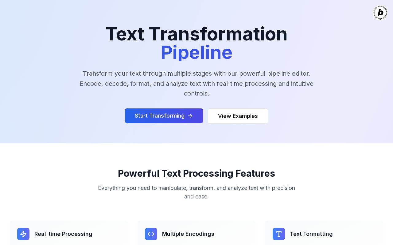 Preview of TextMorph: Real-Time Text Transformer