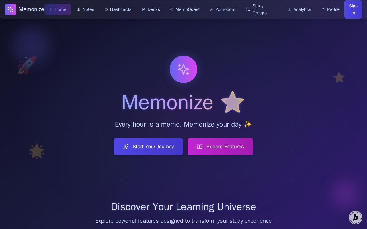 Preview of Memonize