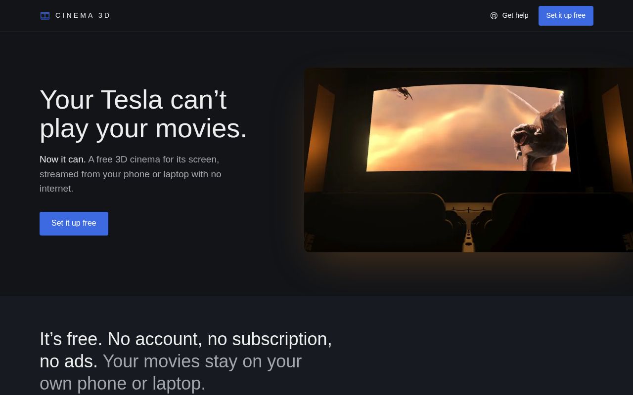 Preview of Tesla 3d Cinema