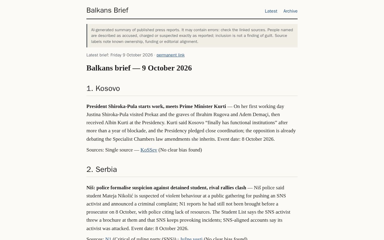 Preview of Balkans Brief