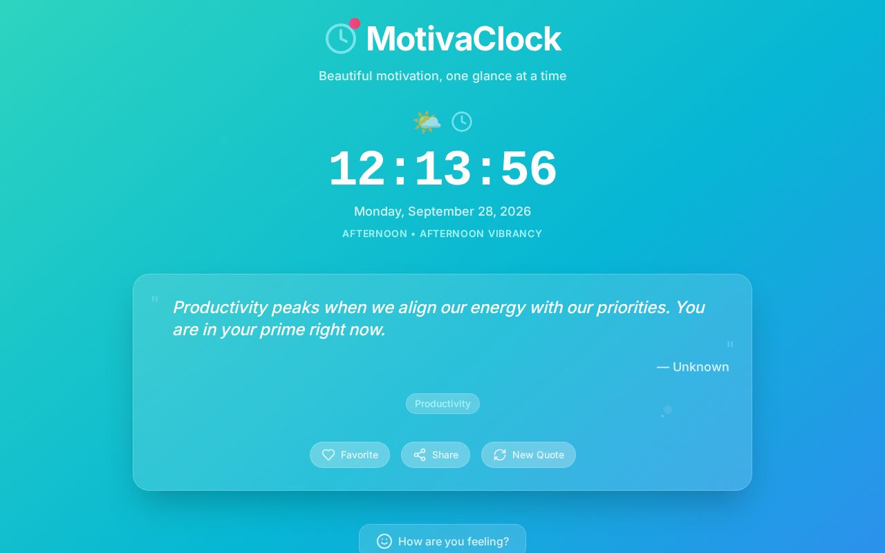 Preview of MotivaClock