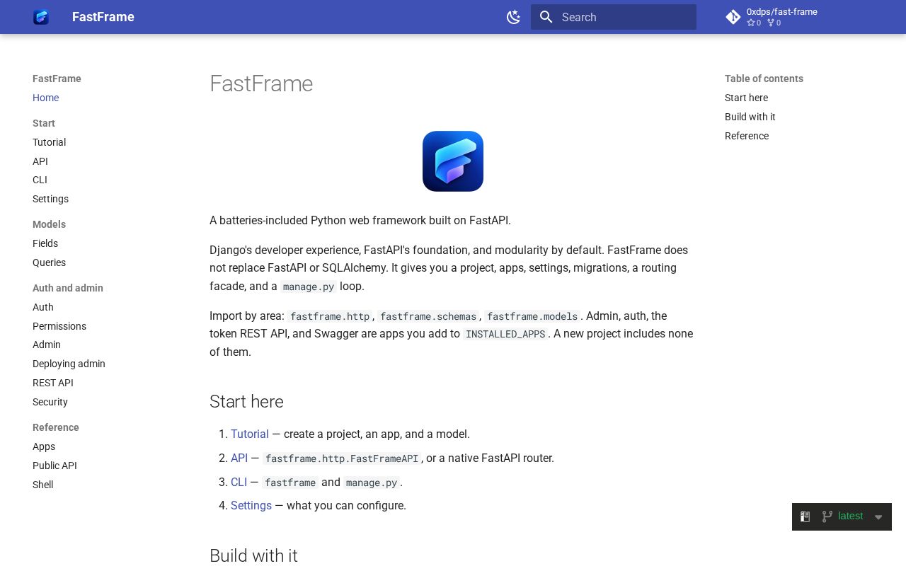 Preview of Fast Frame