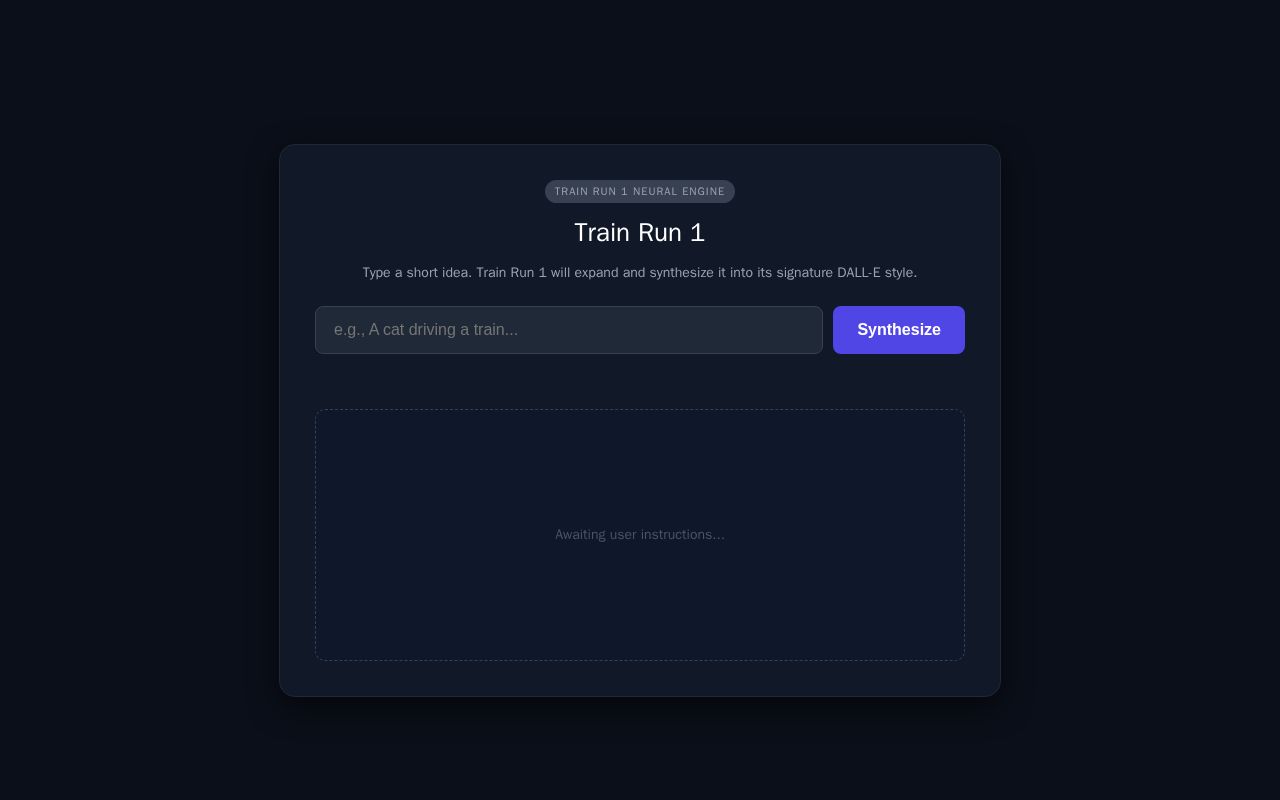 Preview of Train Run 1