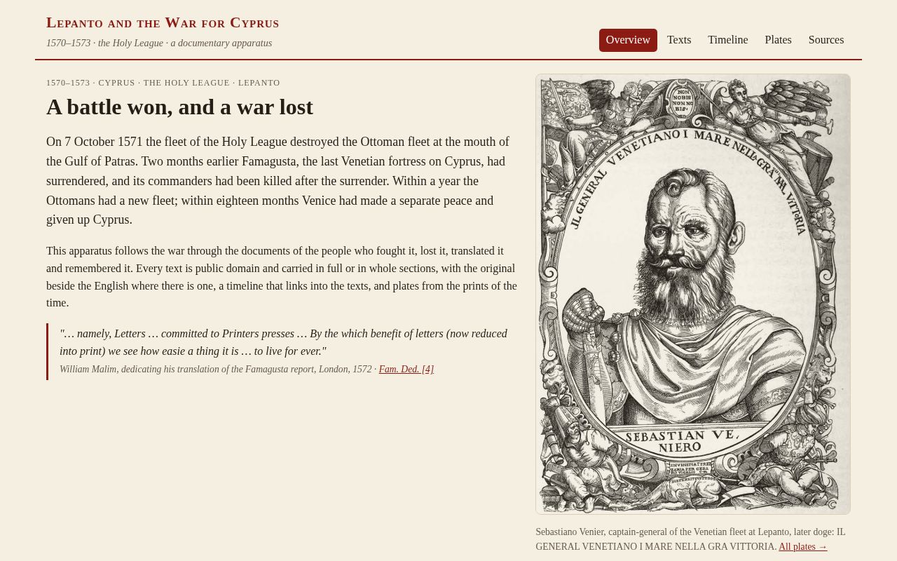 Preview of Lepanto And The War For Cyprus