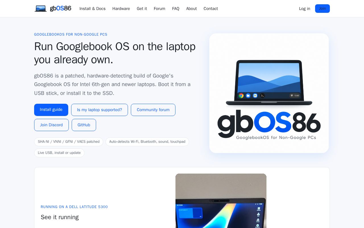 Preview of Gbos X86