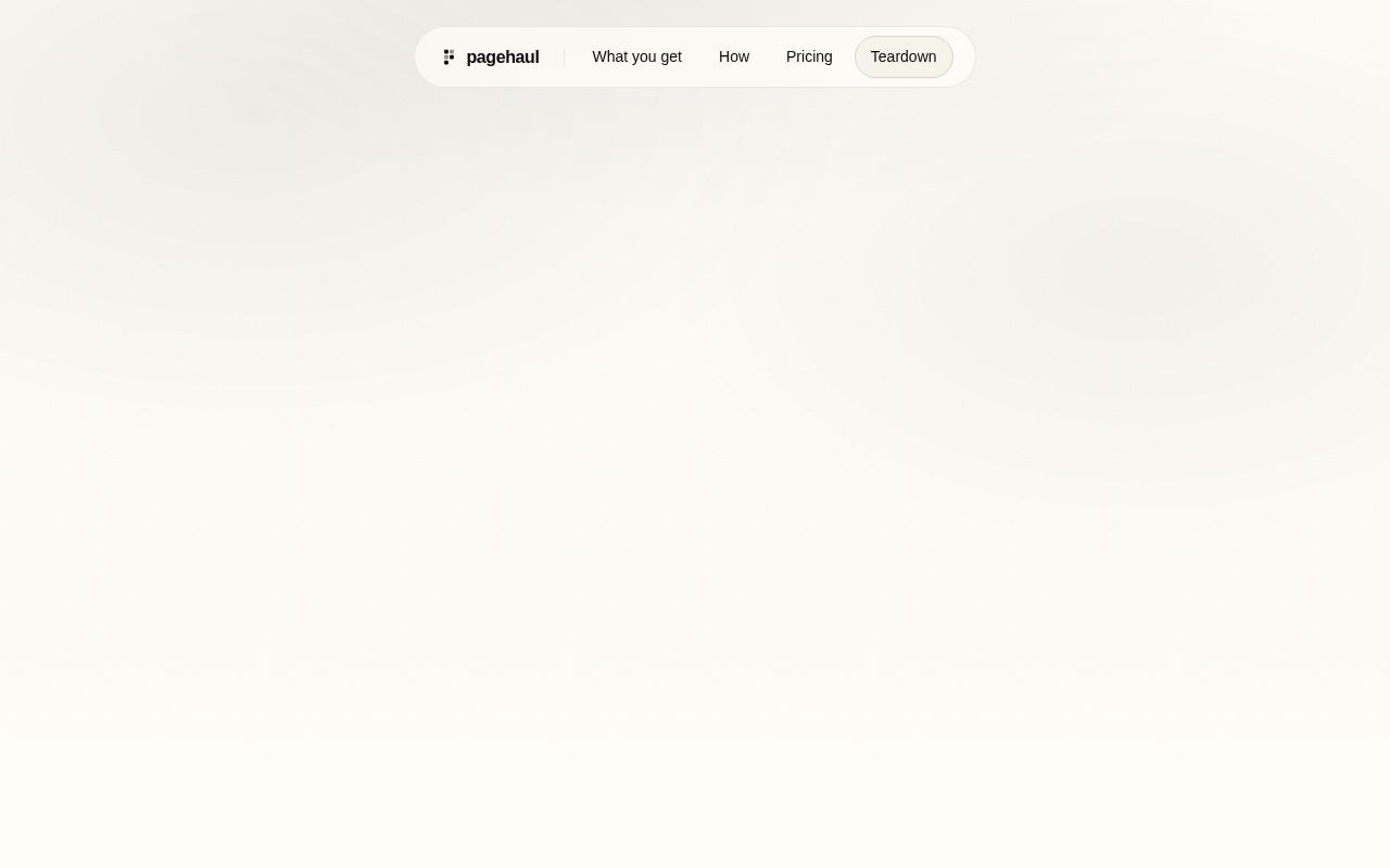 Preview of pagehaul, every asset on any page