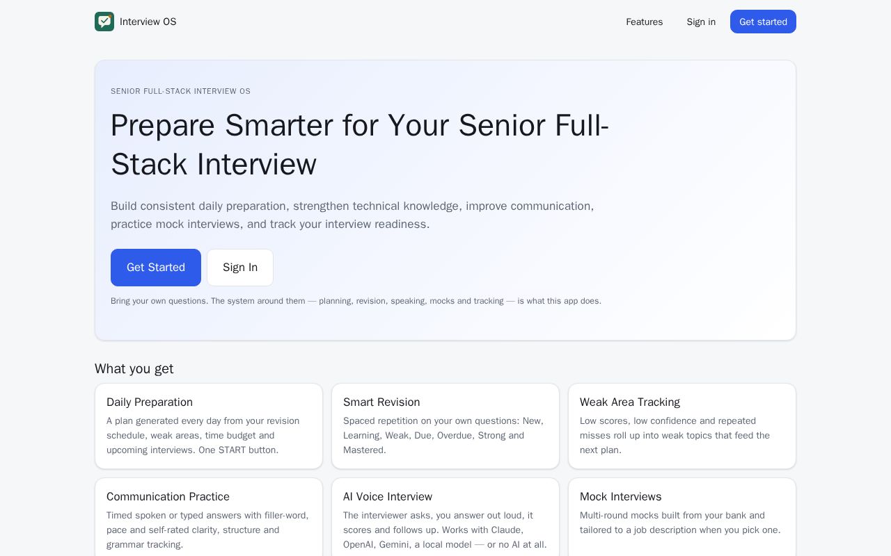 Preview of Interview OS