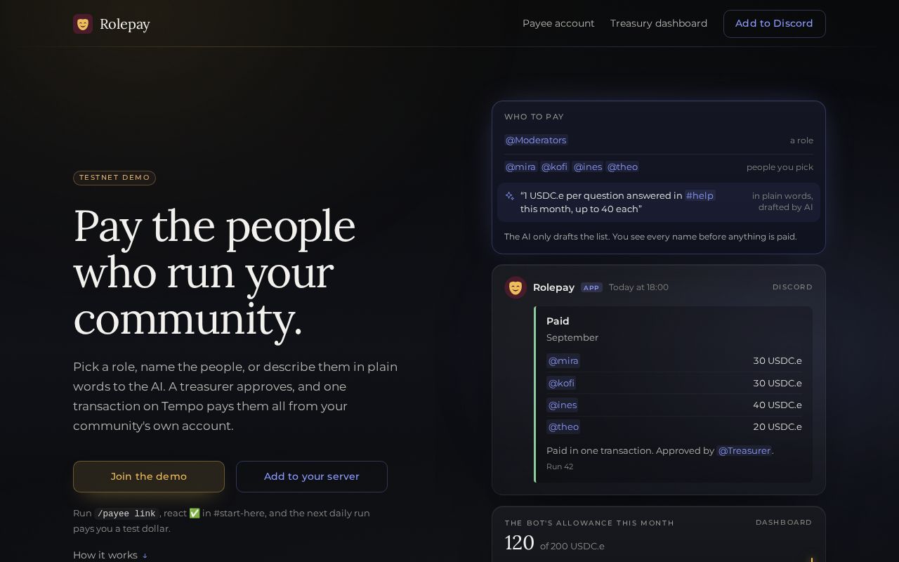Preview of Rolepay