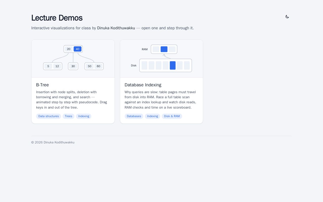 Preview of Lecture Demos