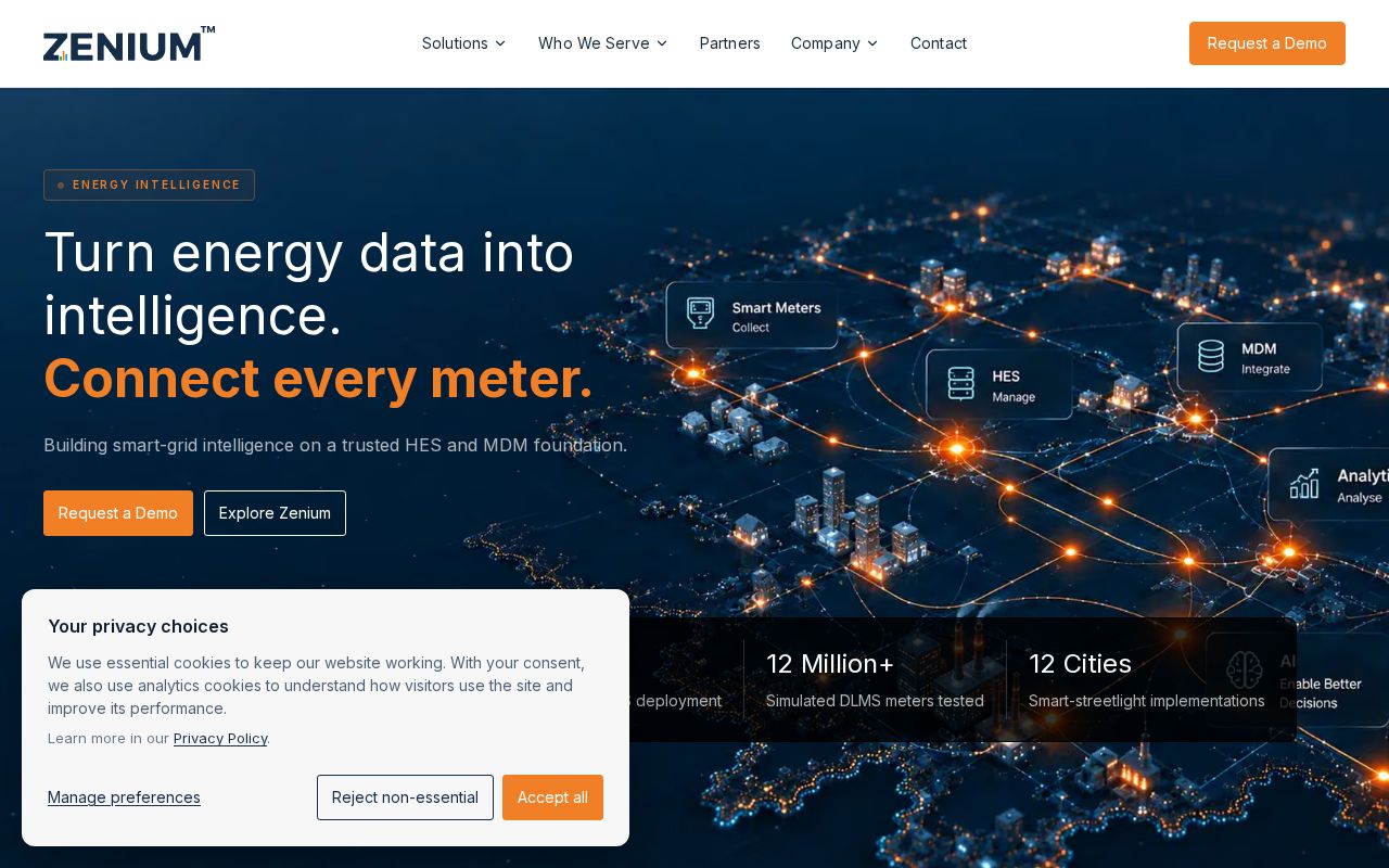Preview of Zenium Website