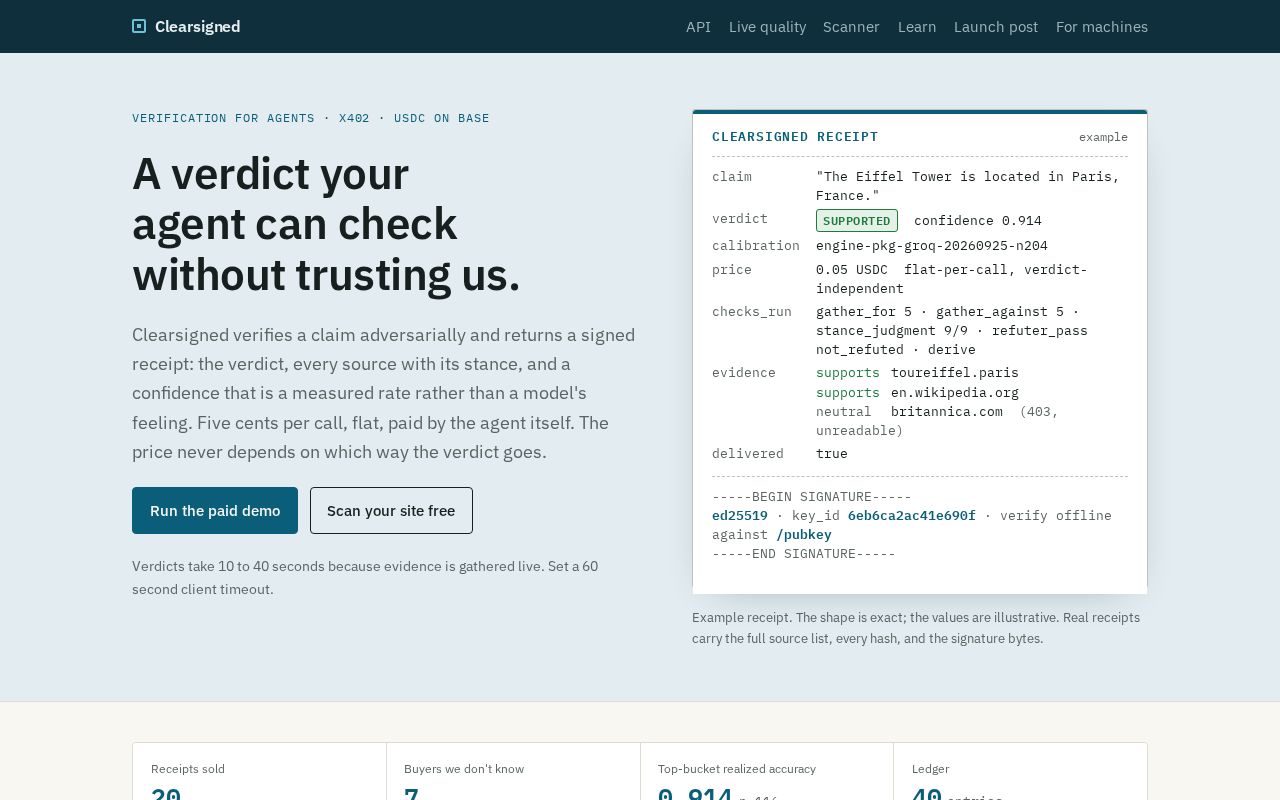 Preview of Clearsigned Mcp