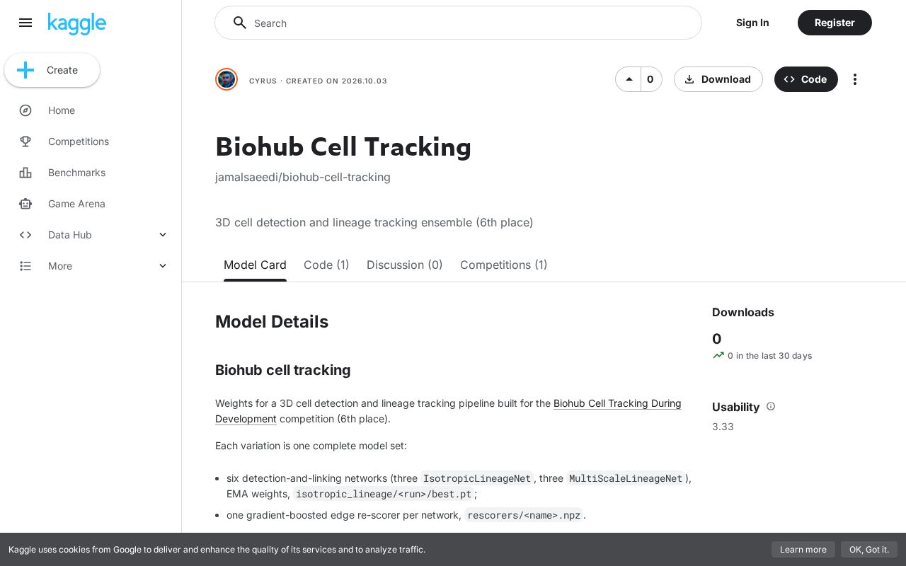 Preview of Biohub Cell Tracking Kaggle