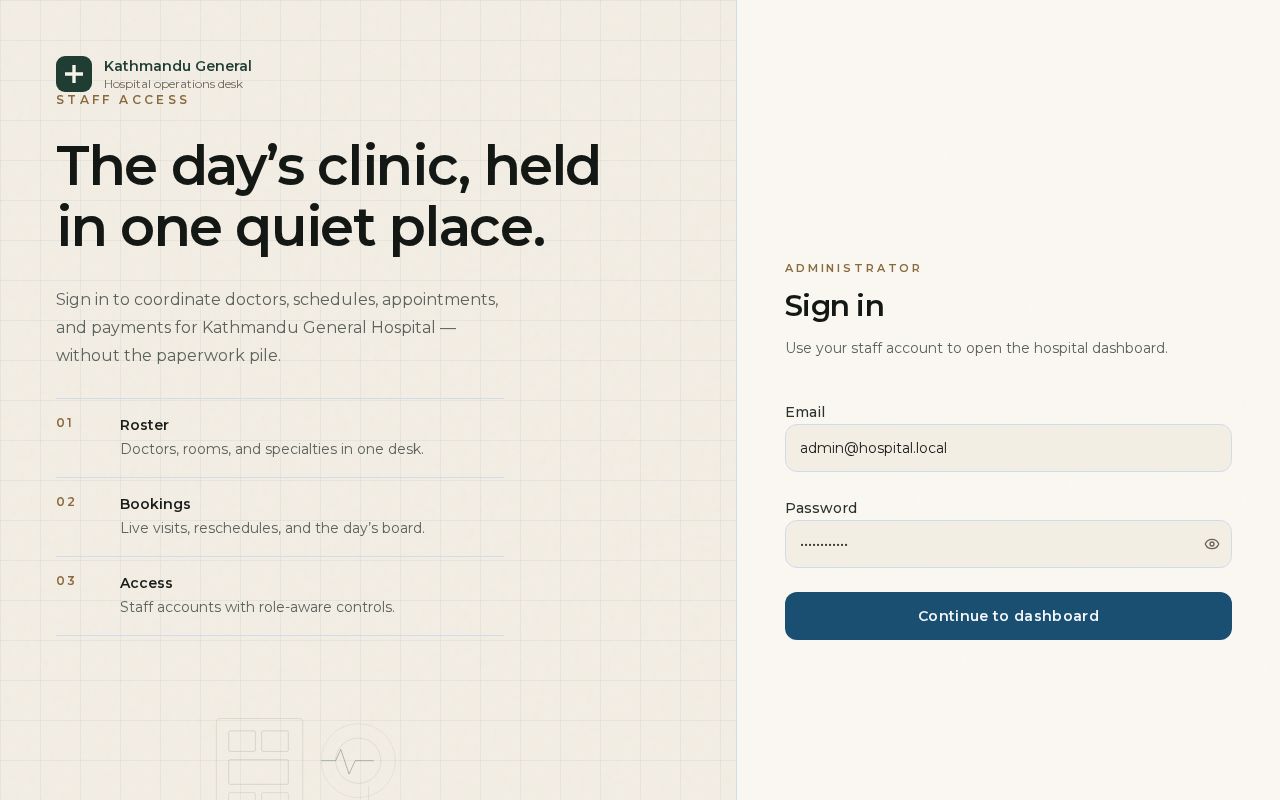 Preview of A comprehensive appointment booking mobile app for healthcare industry.