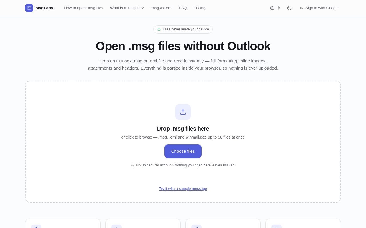 Preview of Free .msg File Viewer