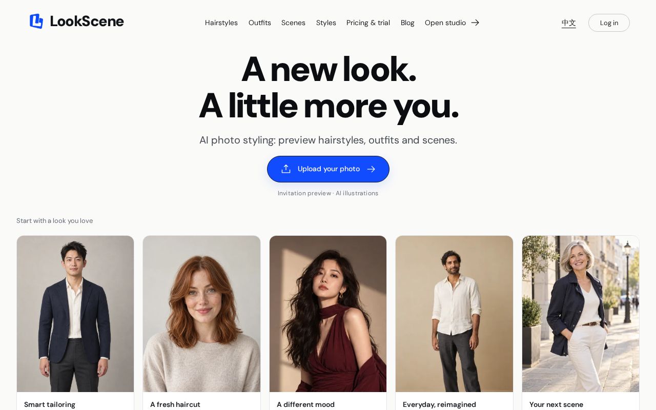 Preview of AI Photo Styling for Hair, Outfits & Portraits | LookScene
