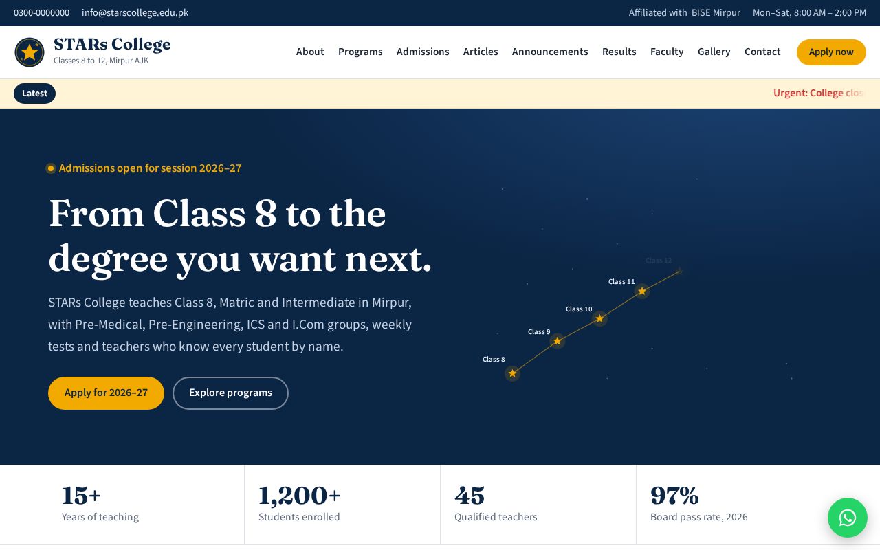 Preview of Stars College