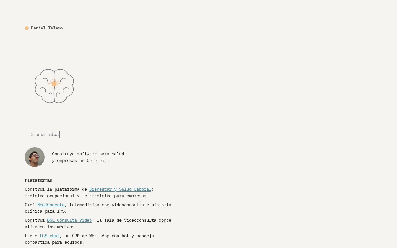 Preview of Danieltalero Web
