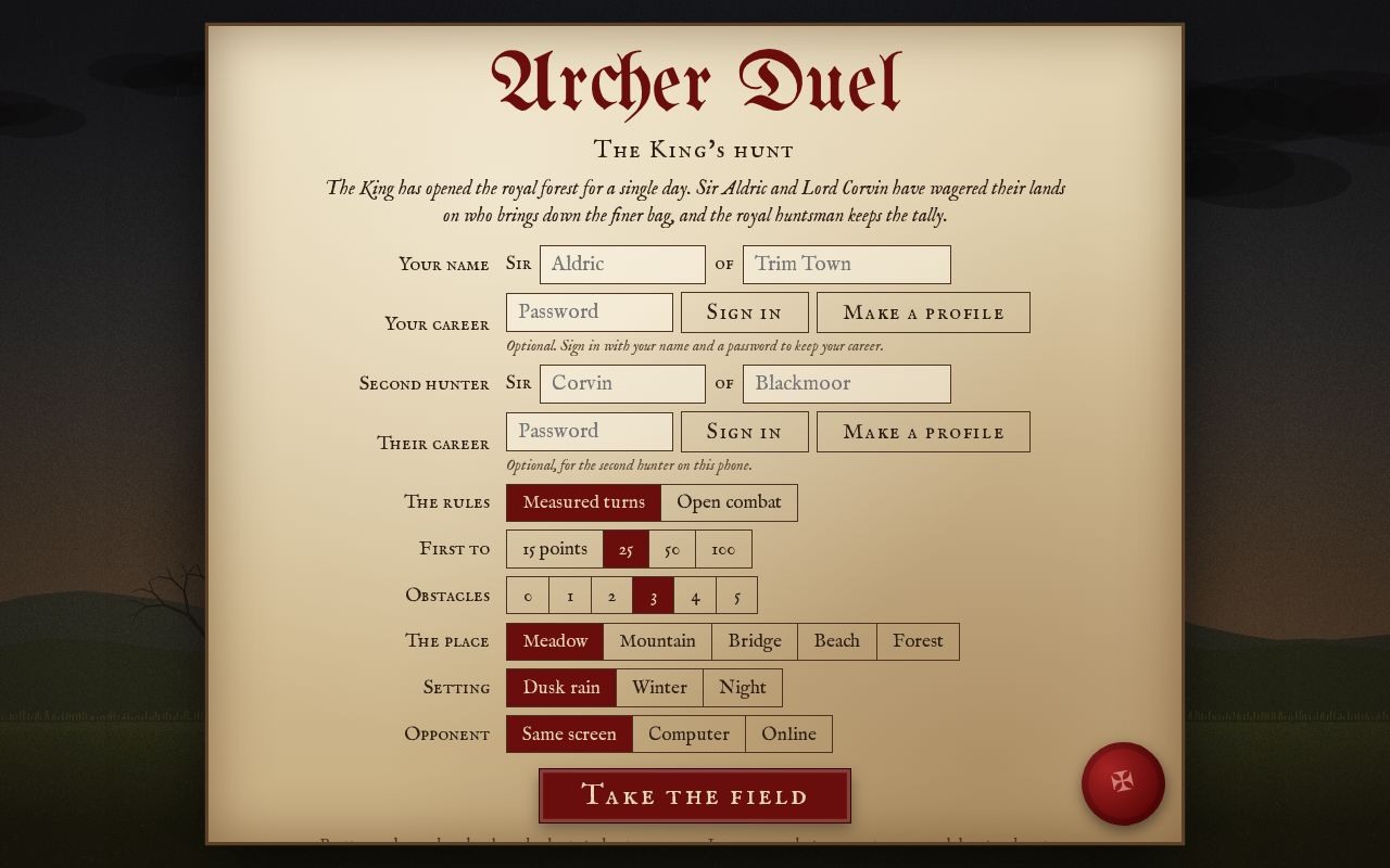 Preview of Archer Duel: The King's Hunt