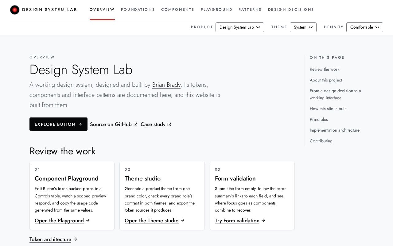 Preview of Design System Lab