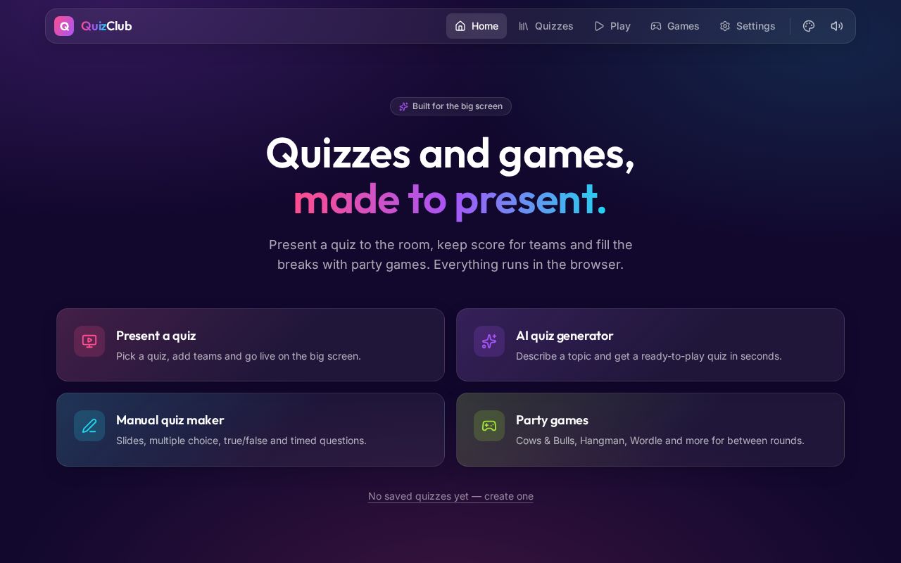 Preview of QuizClub