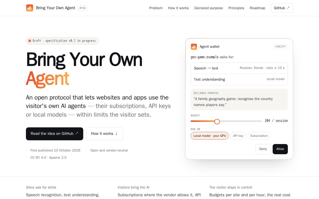 Preview of Bringyourownagent