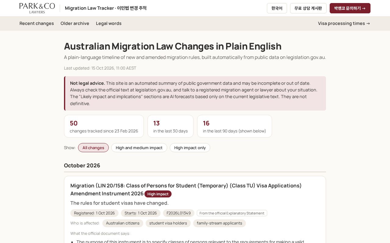 Preview of Australian Migration Law Changes in Plain English