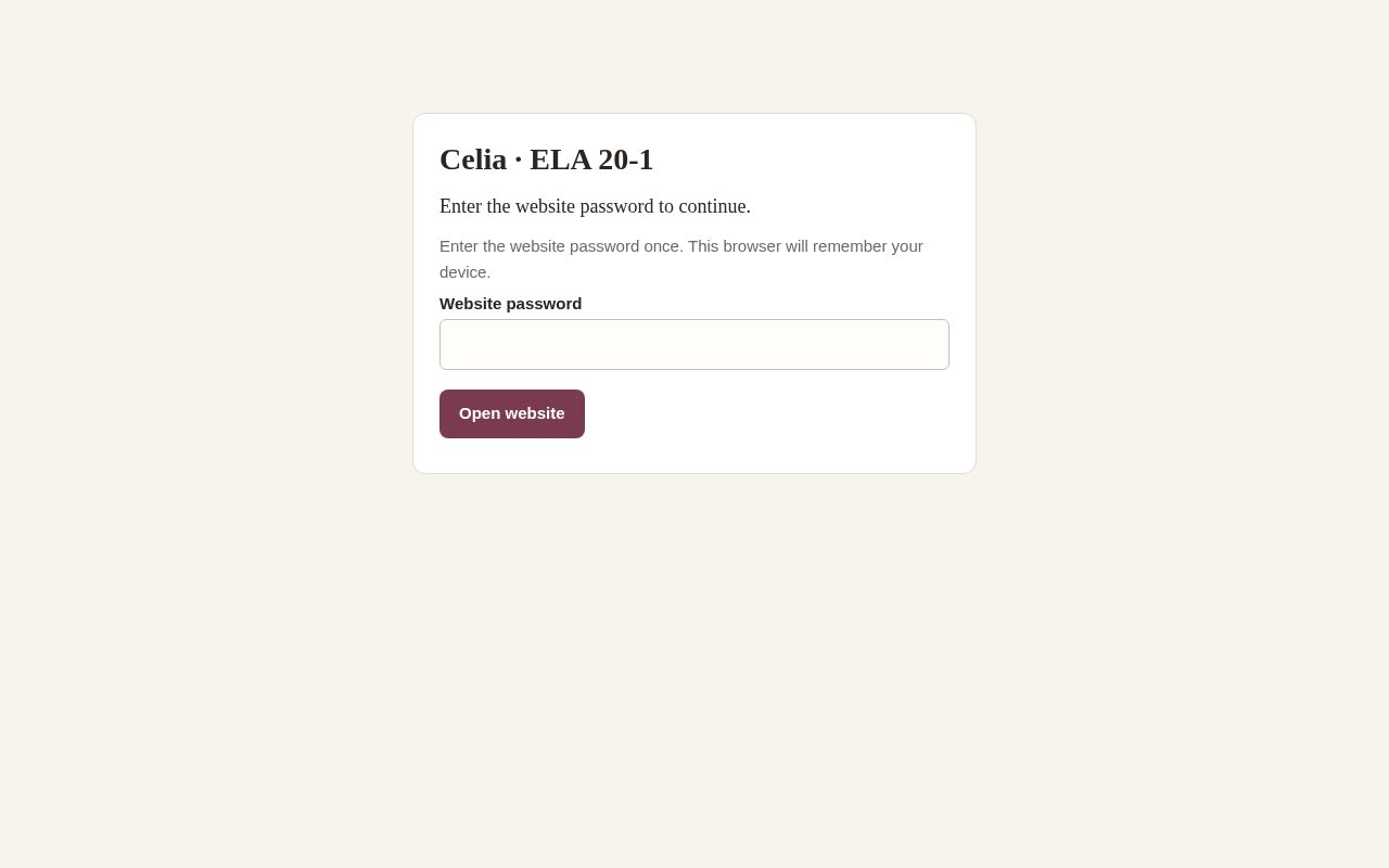Preview of Celia Ela Learning