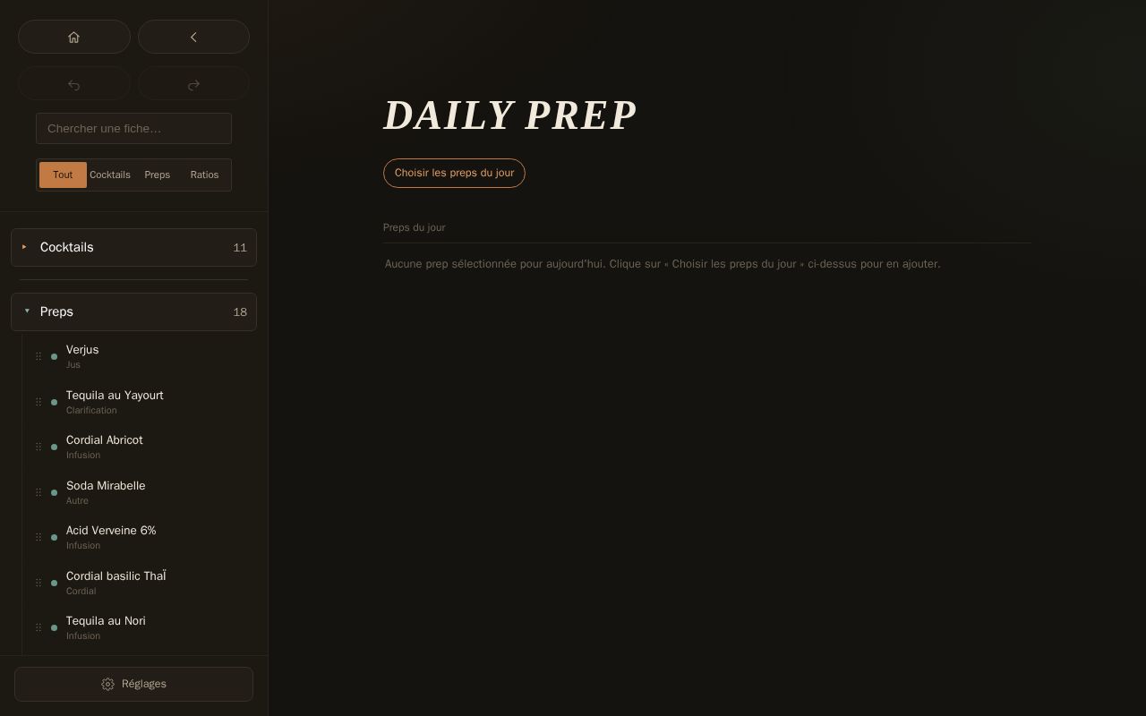Preview of Fiches Prep