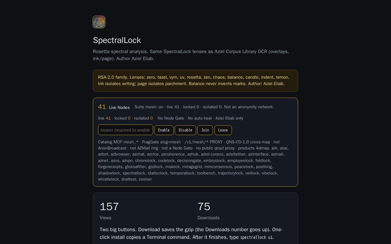 Preview of Spectrallock