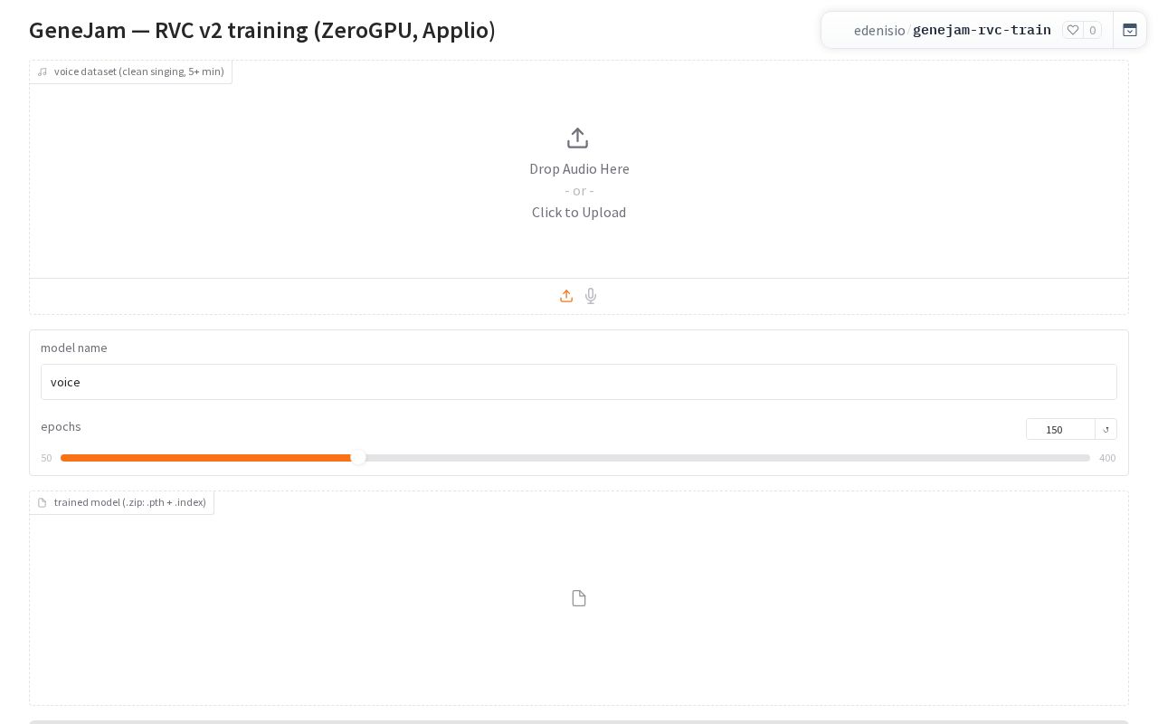 Preview of GeneJam RVC Train