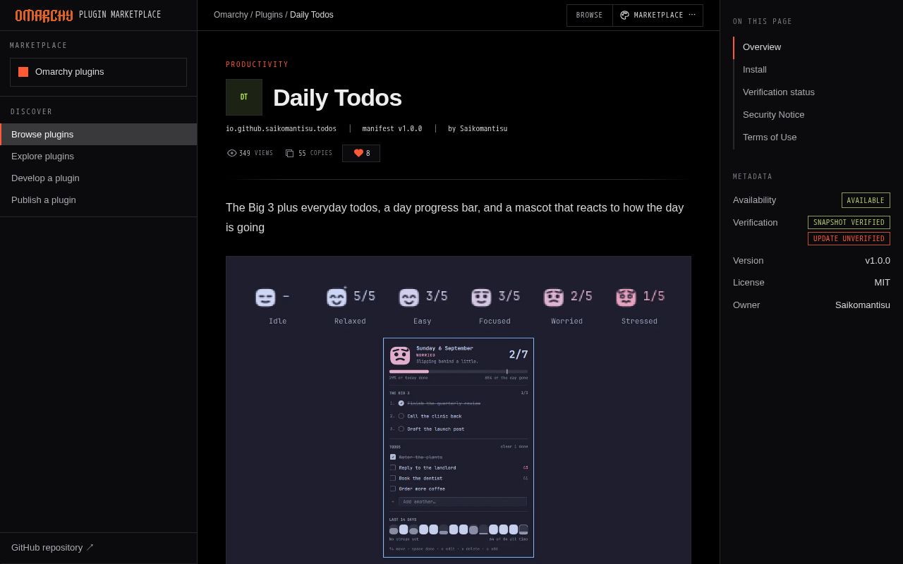 Preview of Omarchy Todos