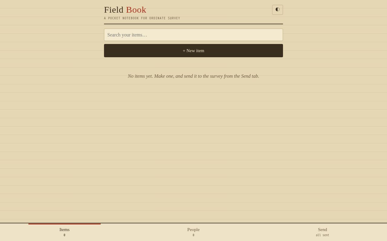 Preview of Field Book