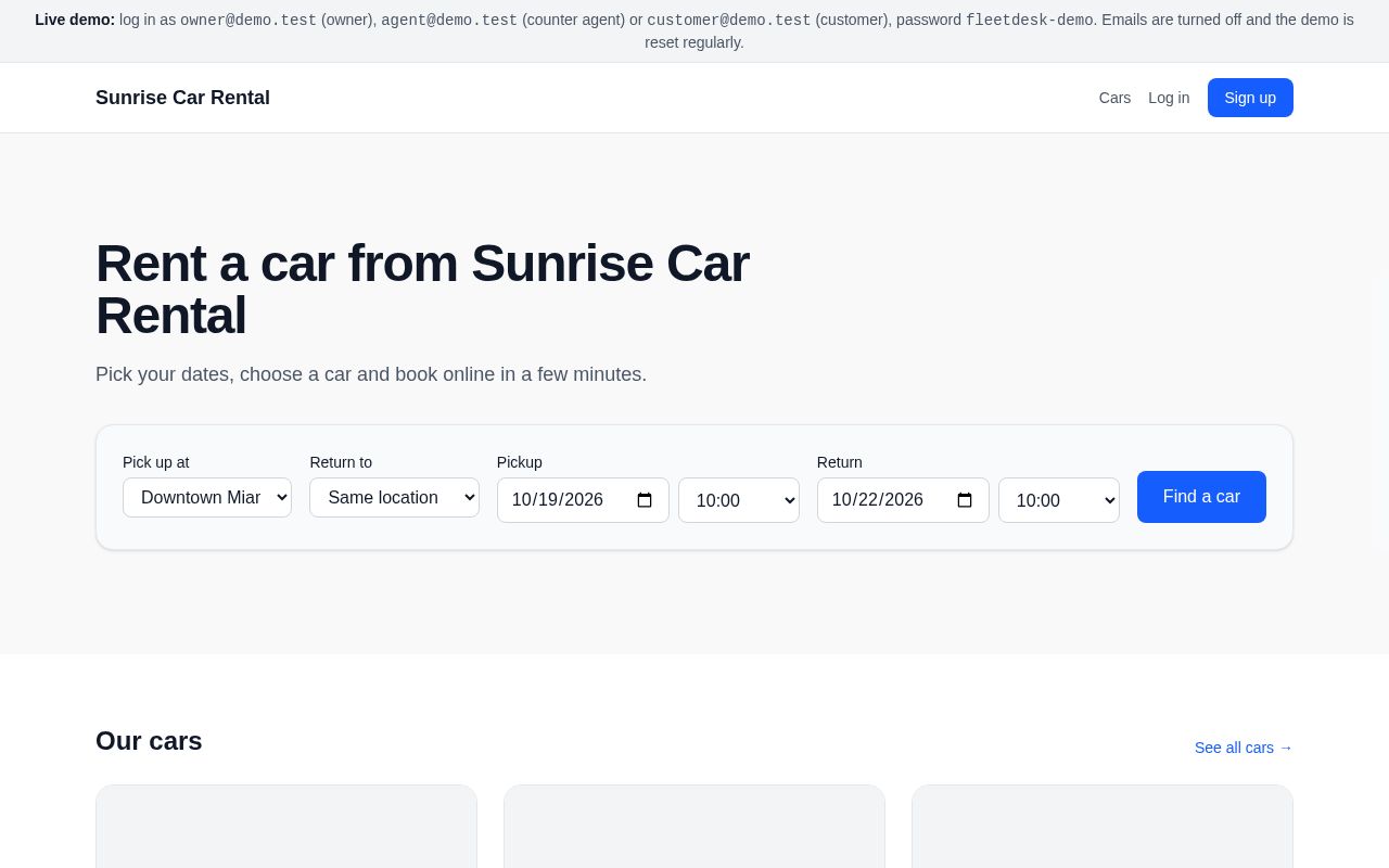 Preview of Fleetdesk