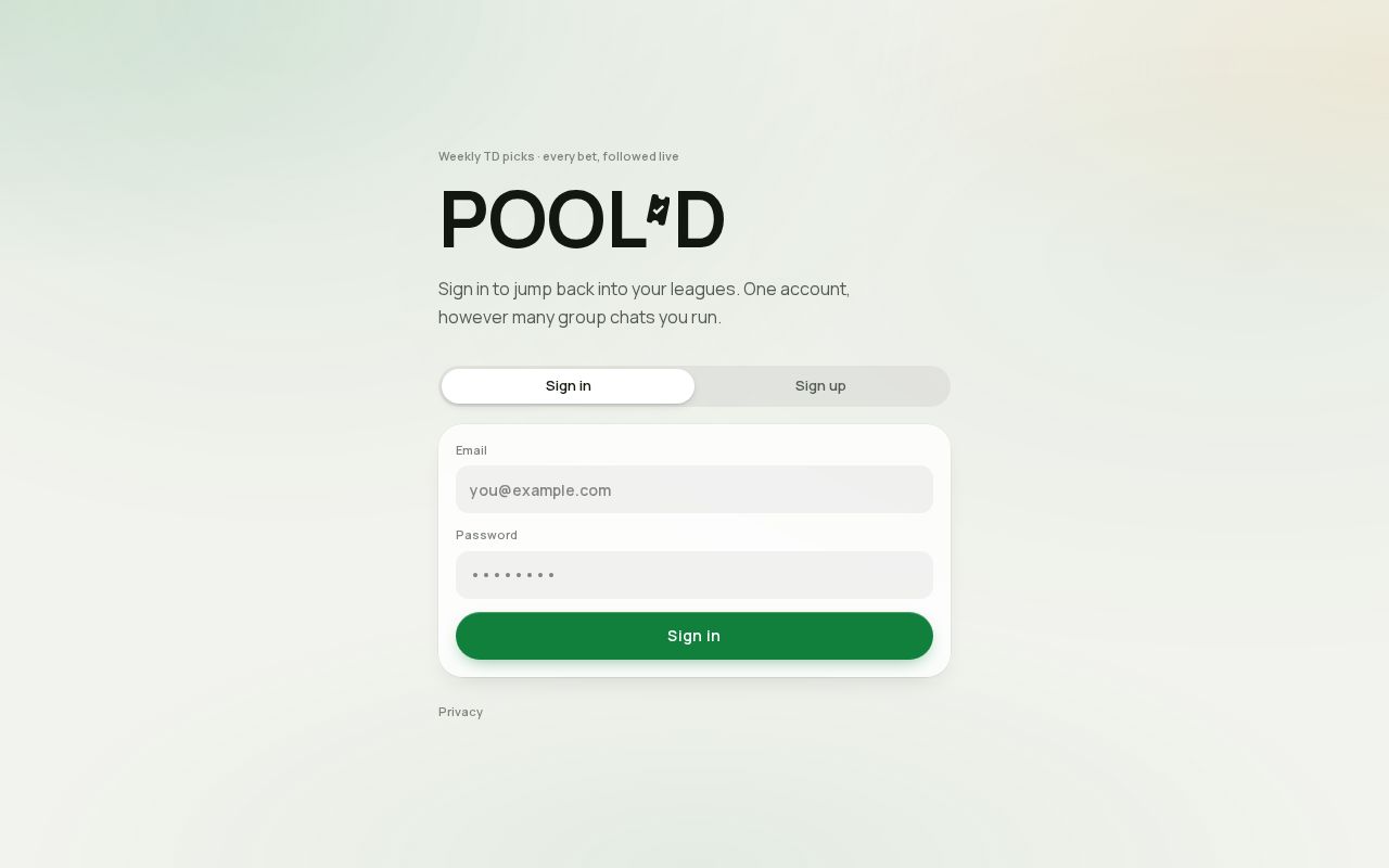 Preview of TD POOL