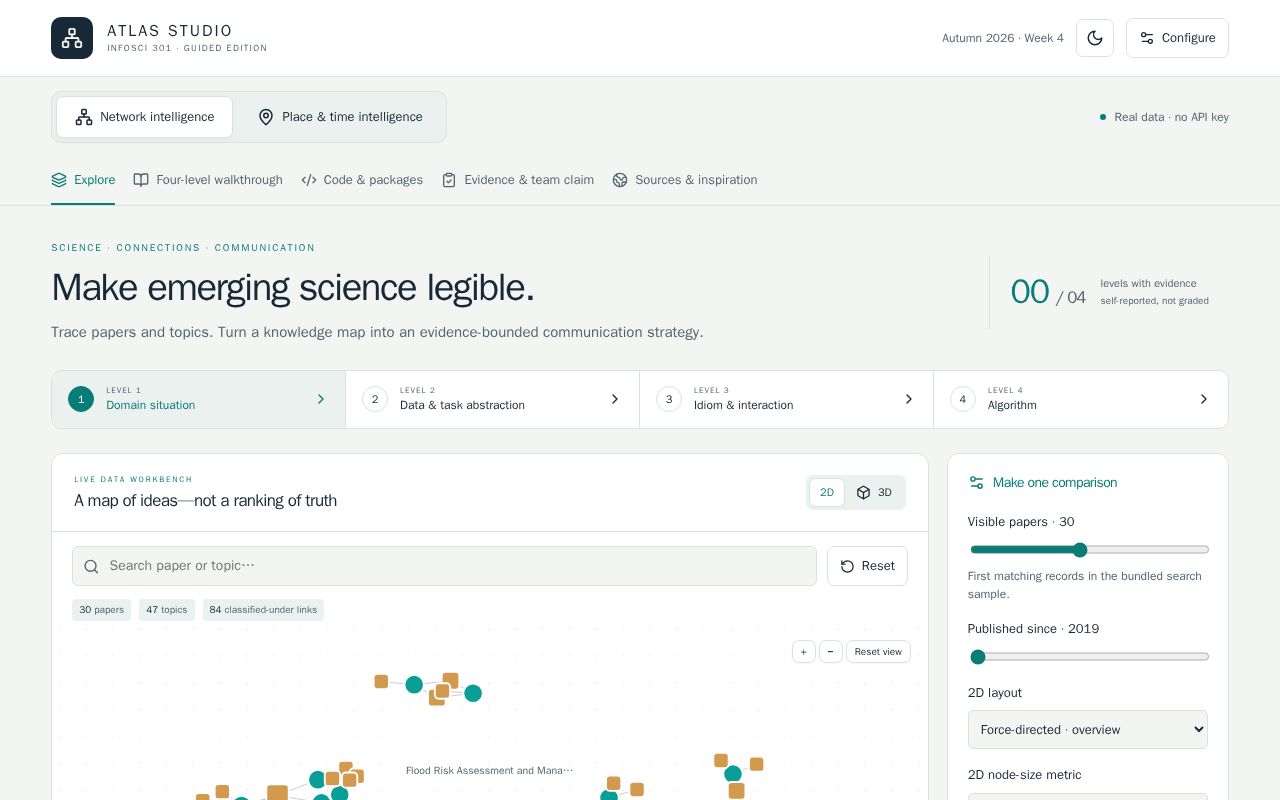 Preview of INFOSCI 301 Atlas Studio