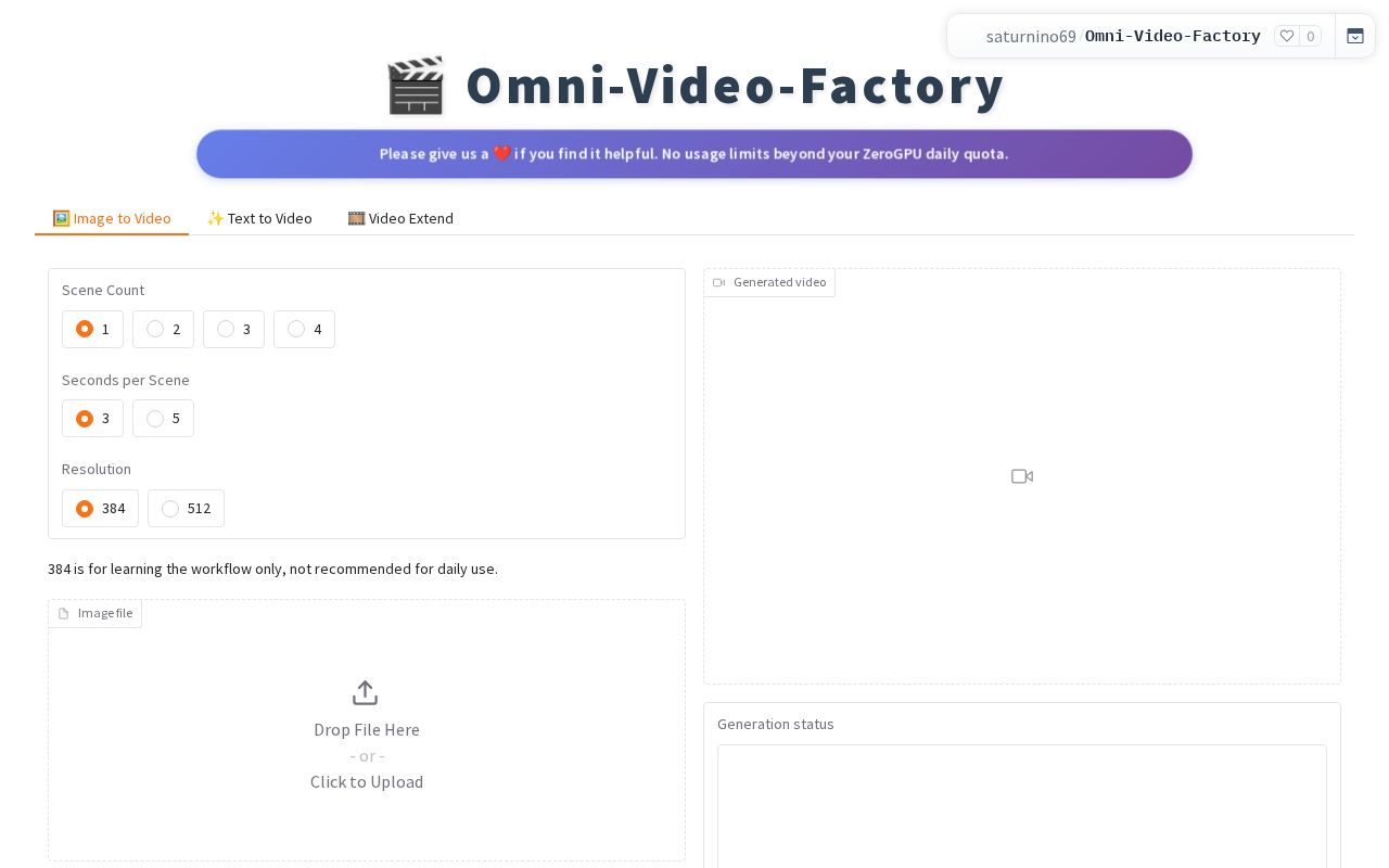Preview of Omni Video Factory