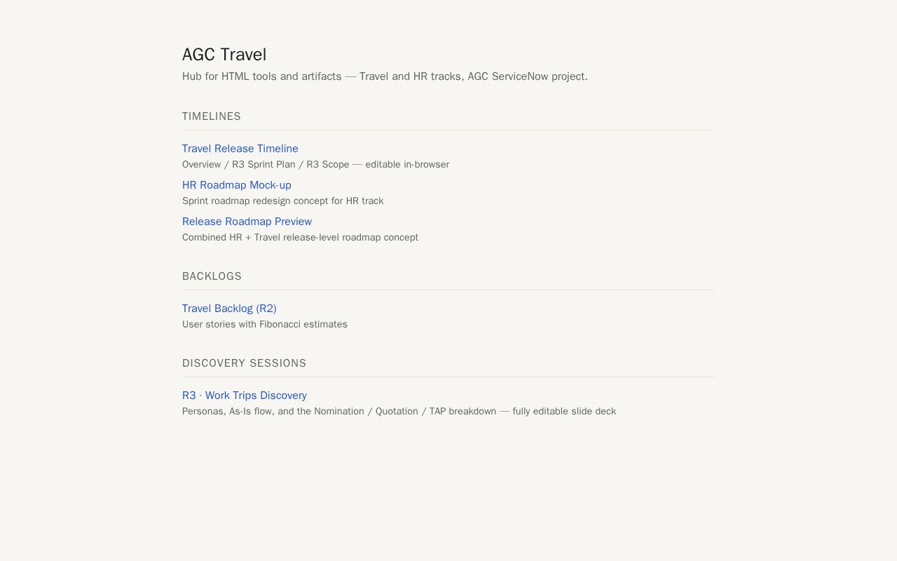 Preview of AGC Travel