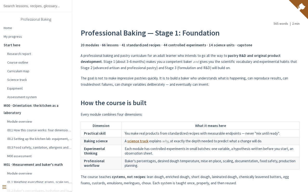 Preview of Baking Course
